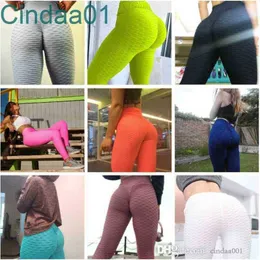 Leggins da yoga da donna Slim Sexy Hip Push Up Fitness Collant Pantaloni da allenamento a vita alta all'ingrosso Pantaloni traspiranti solidi