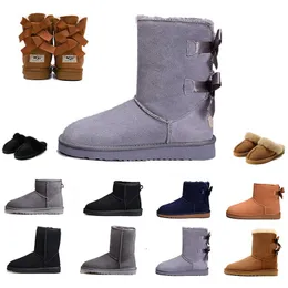 Botas de nieve Australia Tazz Suede Classic Ultra Mini Boot Platform Platform Boot Chestnut Designer Slipper Booties de tobillo de invierno Slidas para mujeres zapatos