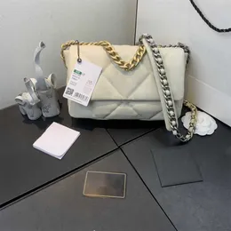 Channell Bag Wallets Quality Brand Luxury Designer Fashion Women Shoulder Bag Leather Flap Clutch 19 Series Large 25cm Sheepskin Wallet w