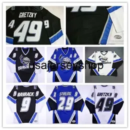 maglia da hockey Danbury Trashers UHL Custom 49 Brent Gretzky 29 Scott Stirling 9 Mike Bayrack 42 Brad Wingfield 16 Rupp 17 G