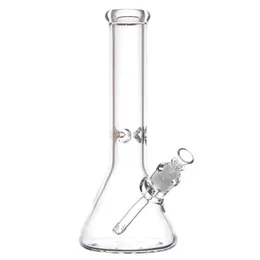 9 mm tjock 14 tum klart glas vatten bong bägare tjock olje dabb rigg shisha 18mm kvinnliga rökrör