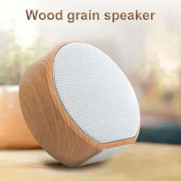 Wireless Bluetooth Speaker Portable Subwoofer Outdoor Loud speaker A60 Wood Grain Speakers Support TF AUX USB FM Radio