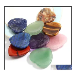 Kamienna kamień 20x6 mm naturalny kciuk zmartwienie masa dłoni krystaliczna kryształ serca szlachetny kamień gua sha narzędzie uzdrawianie piękno