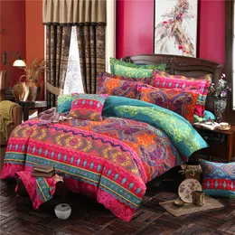 Zestawy pościeli 3D Bohemian Set Boho Mandala Sheets kołdra z poduszką królową King Size Wyskuł jakość miękkiego spreadu 221205