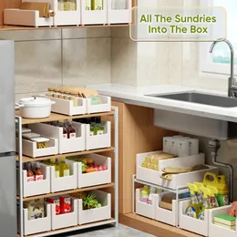Annan kök Storage Organization Joybos Sundries Organizer Box Cupboard Basket Under Sink Drawer Cabinet Desktop Snack Makeup Spice Organiz 221205
