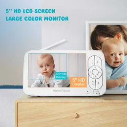 IP Cameras HeimVision HM136 Baby Sleep Monitor with Camera 720P Video 5 Inch LCD Screen Nanny Security Night Vision Temperature Camera T221205