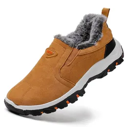 Kış peluş ayak bileği botları açık mokasen sıcak spor ayakkabılar tutun, erkekler için comtable hafif rahat ayakkabılar 221205