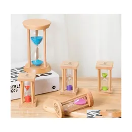 Other Arts And Crafts Fashion 3 Mins Wooden Frame Sandglass Sand Glass Hourglass Time Counter Count Down Home Dhxnu