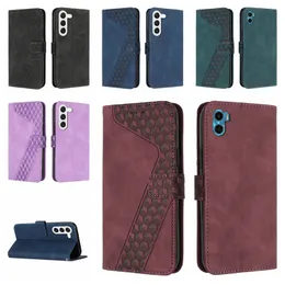 Samsung S23 Ultra artı A14 5G Moto E22S için İş Deri Cüzdan Kılıfları G72 Xiaomi 12t Pro 13 Redmi A1 Square Id Card Tutucu Küp Hibrid Flip Cover Men Pouch