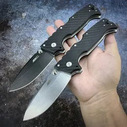 Cold Steel 28DD Demko AD-10 Folding Knife 3.5" S35VN Drop Point Blade Carbon Fiber Pattern Nylon Handle Survival Outdoor Gear Tactical Hunting EDC Pocket Knives