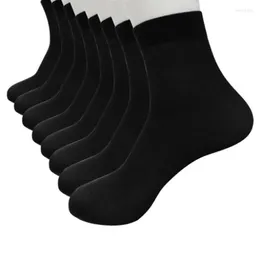 Männer Socken 1/4/8 Paar Knöchel Sokken Männer Bambus Faser Ultra-dünne Elastische Seidige Kurze Seide Socke Casual fuß Anti Müdigkeit Sets Mann