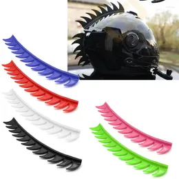 Capacetes de motocicleta ATV Motocross Capacete Especial Adesivo de borracha Mohawks Bikers Warhawk Spikes Strip Punk Style 6 Color T3ef