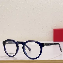 Nuove montature per occhiali da sole cartier occhiali da vista da uomo modello tondo TR Occhiali da donna di fascia alta occhiali da vista ottici personalizzati anti-blu polarizzati con scatola