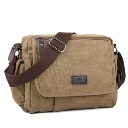 Evening Bags Casual Canvas Men Small Shoulder Bag Vintage Satchel Retro Crossbody Sling For Leisure Male Messenger Handbag Bolsa Feminina 221205