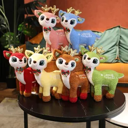 Manufacturers wholesale 6-color 35cm Milu deer Christmas deers plush toys holiday party dolls and children's Christmas gifts