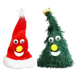 Giocattoli natalizi Forniture musicali elettrici Decorazione albero con suono e regali leggeri per bambini bambini 221207