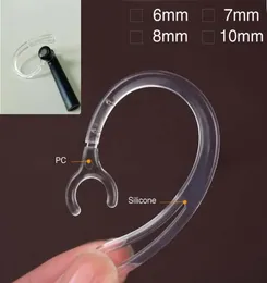 Ship 6mm 7mm 8mm 10mm Transparent Bluetooth Earphone Silicone Earhook Loop Clip Headset Ear Hook Replacement hörlurar åtkomst1783855
