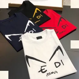 Luksusowe męskie designerka T-koszulka Czarna biała haftowa litera drukarnia Bawełniane krótkie rękawy Sprzedawanie wysokiej klasy odzieży marki M-4XL#22