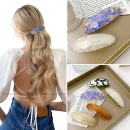 Chic Acetate Geometric Hair Clip Lady Hairpin Barrette f￶r kvinnor flickor h￤stsvans mode h￥rtillbeh￶r g￥vor