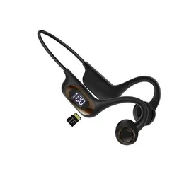 Nuovi auricolari per conduzione ossea Cuffie Bluetooth senza fili 5.3 Cuffie per sport all'aria aperta Auricolari con microfono per Android Ios Supporto scheda SD