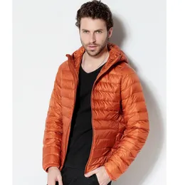 Mens Down Parkas White Duck Jackets 휴대용 후드 가드 코트 따뜻한 바람 방전 5xl 6xl 221207 용 Ultralight Winter