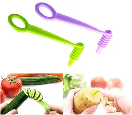 10 Trancheuses Manuelles En Spirale Verte - Pour Légumes Créatifs, Décoration De Salades - En Plastique, Facile à Utiliser Et Nettoyer