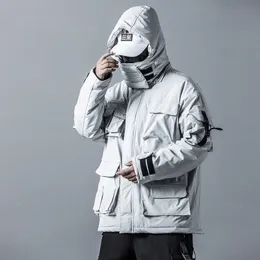 Męskie Down Parkas S Unisex Winter Jackets Streetwear Casual Cargo TAKTICS Funkcja Funkcja Hood Hood Ciesz się ciepłym męskim ubrania HARAJUKU 221207