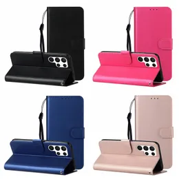 Capas de couro carteira simples PU para Samsung S24 Plus Ultra S23 FE A25 A24 A15 A05 A05S Redmi 13C 4G 12C 11A 12 Xiaomi 13T 5G Huawei Honor 90 Titular Flip Cover ID Card Slot Bolsa