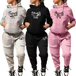 Desiger brand Wholesale Sweatsuits Women Fall Winter Tracksuits Solid Outfits Pullover Hoodie Pants 2 Piece Set Jogger Suits DHL 8890