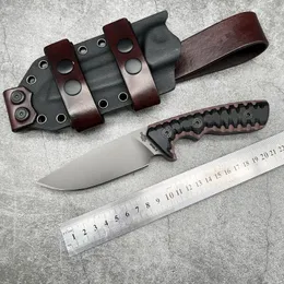 Miller Bros.Blades M27 Straight knife DC53 Blade G10 handle with Kydex sheath Survival Military Tactical Gear Defense Outdoor Hunting Camping Pocket knives