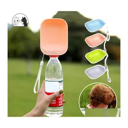 Dog Bowls Feeders Feeders Dog Travel Water Bottle Portable Pet Doges Bottlees Drinking Wateres Feeder For Dogs Cat Outdoor Waters Dhbct