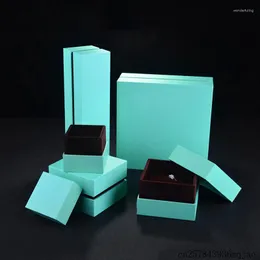 Caixa de 40pcs de embalagem para jóias Brincagem de anel de cor verde em cores verde