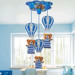 Lampy wiszące nordyc nowoczesne minimalistyczne dzieci motyw balonowy żyrandol pokój LED Boy Girl Sypials Lighting