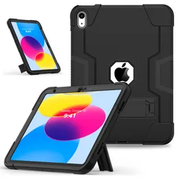 Tablet-Hüllen für iPad 10,9 Zoll 10. Generation 2022, Ständerfunktionen, Kameraschutz, stoßfeste Abdeckung mit Stifthalter