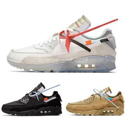 2022 M￤n kvinnor Running Shoes 90s Trainers Classic Sports Chaussures Virgil Designer World Cup Triple White Black Red Off Sneakers 36-45 L73
