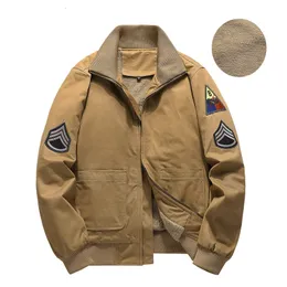 Men's Jackets Fury Tank Thick Fleece Military WW2 Bomber Windbreakers Outdoor Coats Male Chaqueta Hombre 6XL 221206