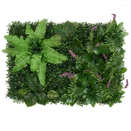 Dekorativa blommor grönare väggbakgrund konstgjorda boxwood gräspaneler Topiary Hedge Plant 15.7x23.6in Sekretessskärm för utomhus