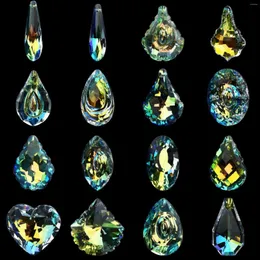 Ljuskrona kristall muy bien 1pc ab color dekoration sol catcher h￤ngande glas prismor h￤nge p￤rlor gardin belysning lambaderler