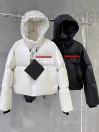 Kvinnors dunparkas designer Kvinnor Nymode Crop Puffer Jacka 2022 Vinter Hög kvalitet Huva Kort Vit Anka jaqueta puffer feminina ZN176 VXU8