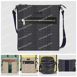 Tasarımcı Messenger Çantalar Erkek Lüks Deri Crossbody Cross Cross Body Moda Klasik Fermuar Torbaları Omuz Çantası