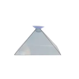 3D Hologram Pyramid Display Projector Video Stand Universal för smart mobiltelefon