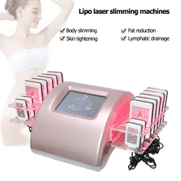 Máquina de remoção de gordura a laser Lipo Laserlipo Redução de celulite Lipólise Liposução Perda de peso Máquinas portáteis de lipolaser 14Pads 14Pads