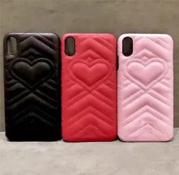 iPhone 13 12 Mini 11 Pro Max Fashion Love Heart Cover 6 6S 7 8 Plus XS XR Case5629574 용 가죽 클래식 폰 케이스