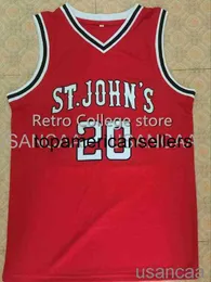 Uomo Donna Gioventù 15 Ron Artest 20 Maglia da basket Chris Mullin St John Maglie cucite al passato Personalizza qualsiasi numero Nome e taglia Ncaa XS-6XL