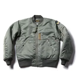 Męskie kurtki Bronson Repro USAF 1955 MA1 Flight Jacket 50s Winter Men Wojskowy płaszcz bombowy 221205