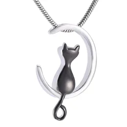 IJD10014-2 Pet Cat Urn Necklace for Ashes Cremation Jewelry Memorial Keepsake Pendant-My Kitten Forever In My Heart Ashes Jewelry234A