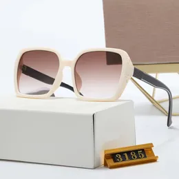 Роскошные бренды модельер -дизайнер квадратный солнцезащитные очки женщины мужские очки женские солнцезащитные очки UV400 Unisex с градиентным линзом в коробке 3185