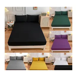 Bedspread 150x200ADD27cm 침대 스프레드 Nonslip 매트리스 er 탄성적 인 베개 킹 침대 인벤토리 드롭 델 dhovj와 같은 소프트 프린트 시트