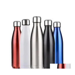 Water Bottles Stainless Steel Cola Water Bottle For Men And Women Outdoor Sport Portable Vacuum Cup Design Drinking Tool 19Yb Zz Dro Dhbwg