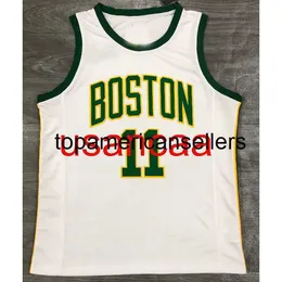 Alla broderier 5 Styles 11# Irving White Limited Basketball Jersey Anpassa valfritt nummer XS-5XL 6XL